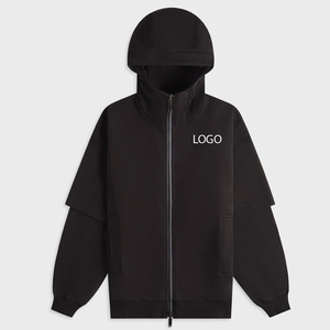 Sweat à capuche moderne et décontracté pour homme, idéal au quotidien, avec fermeture éclair et logo personnalisé, qualité supérieure, prix usine 2026 - Product Image 1