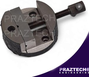 3" (80mm) Tilting Rotary Table with 65mm 3-Jaw Self Centering Chuck | 4 Slot Precision Indexing Table | 36:1 <b>Worm</b> Gear Milling A - Product Image 5