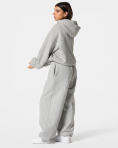 Conjunto Deportivo de Invierno para Mujer, 2 Piezas, 100% Algodón, Felpa, Color Sólido, Estilo Urbano, con Capucha, Transpirable - Product Image 5