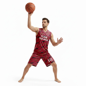 Basketball Uniform for Men Custom Made Basketball Jerseys and <b>Shorts</b> Sportswear Soccer 100% <b>Polyester</b> Adults Printed 120 Grams - Product Image 4