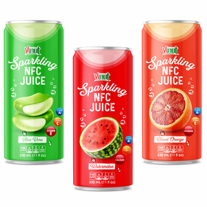 Boisson pétillante à base de jus de pastèque 330ml VINUT carbonaté OEM échantillon gratuit de marque privée - Product Image 1