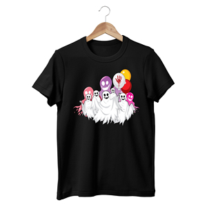 Camiseta con gráfico de dibujos animados de Halloween de HMR – Camiseta de manga corta de corte holgado con estampado digital de alta calidad, lavada y desgastada, estilo High Street - Product Image 3