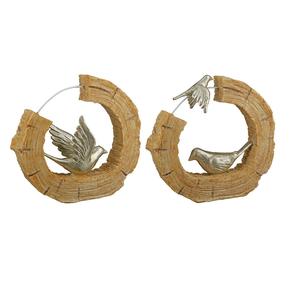 Contemporary Metal And Wooden <b>Christmas</b> Decor Centerpiece Handcrafted Festive Seasonal Holiday Home Styling - Product Image 1