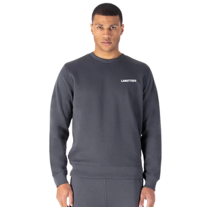 Men's Crew Neck Fleece Sweatshirt Tracksuit Set Cuffed <b>Trousers</b> <b>Side</b> <b>Zip</b> Pocket Regular Fit Minimal Sporty Sportswear OEM Outfit - Product Image 4
