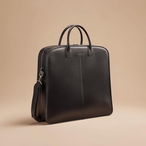 Premium Genuine Leather Classic Luxury Handmade Lightweight Customizable Suit Carrier <b>Heavy</b>-<b>Duty</b> Garment Bag <b>Zipper</b> Water - Product Image 1