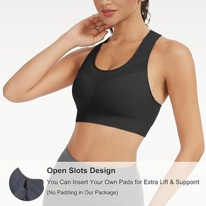 Soutien-gorge de compression personnalisé pour femme, idéal pour la gym, la course et le yoga, en tissu Spandex, manches longues, design anti-exposition, haute performance sportive - Product Image 6