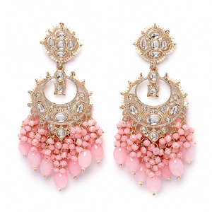Pendientes vintage chapados en oro con cristal verde y engaste de bisel de diamantes de imitación para mujer, joyería de fiesta. - Product Image 1