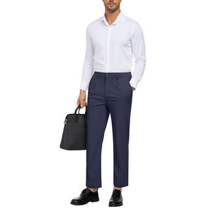 กางเกงกอล์ฟคุณภาพสูงสำหรับผู้ชาย ปรับแต่งได้ตามต้องการ พิมพ์โลโก้ได้ตามสั่ง OEM สวมใส่สบาย ระบายอากาศได้ดี กางเกงทรงตรง - Product Image 4