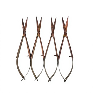Ciseaux à ressort en acier inoxydable de haute qualité, couleur or rose, pour la beauté, la manucure, la coupe des sourcils, étiquette privée personnalisée - Product Image 2