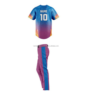 เสื้อเบสบอลผ้าซับลิเมชันสำหรับผู้ชายชุดเล่นฟิตเนสเสื้อเล่นซอฟต์บอลทำจากโพลีเอสเตอร์ - Product Image 4