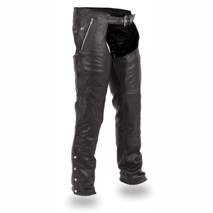 Patriot Chaps en cuir de vachette platine - Product Image 1