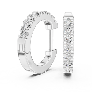 Pendientes de Diamantes Cultivados en Laboratorio con Corte Brillante Redondo en Oro de 10K, Certificados por IGI, Color E, 0.24 Quilates, Joyería Sintética Moderna para Mujer, Regalo - Product Image 4