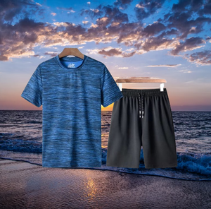 Conjuntos Deportivos de 2 Piezas para Hombre, Estilo Casual de Verano, para Gimnasio y Deportes, Talla Grande, 100% Poliéster, Venta al Por Mayor Personalizada - Product Image 4