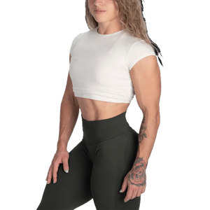 Camiseta Deportiva Corta para Mujer, Ajustada, Lisa, Ecológica, Ligera, 190 g/m², para Gimnasio, OEM - Product Image 3