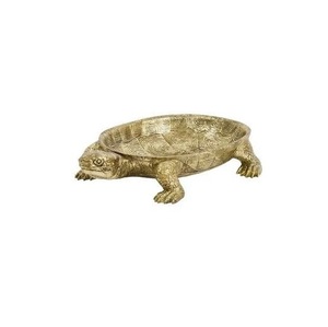 Luxury golden turtle jewellery <b>tray</b> textured metal animal design decorative <b>vanity</b> organizer tabletop <b>tray</b> for rings earrings - Product Image 1