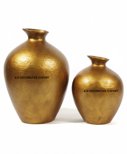 Antique Brass <b>Metal</b> <b>Vases</b> | Handcrafted Rustic Textured Bud <b>Vases</b> for Living Room Centrepiece & Elegant Home Decor Gift - Product Image 6