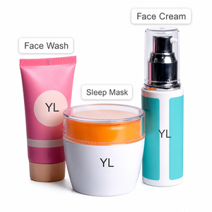 Ensemble de soins de la peau naturels à base de plantes, personnalisé, en marque privée, sérum à la vitamine C, crème pour le visage, huile de jojoba, acide hyaluronique, OEM en vrac - Product Image 1