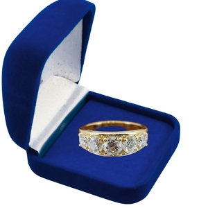 Bague en or jaune 9 carats certifiée IGI avec diamant rond brillant de 1,5 carat cultivé en laboratoire, couleur F, VS1, bijoux de luxe pour femmes, bijoux de mariage - Product Image 1