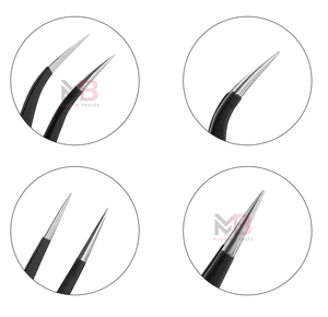 Pinzas Profesionales de Acero Inoxidable con Certificación CE, Personalizadas para Cejas, Cuidado de Belleza, Extensión de Pestañas, Rectas y Curvas - Product Image 5