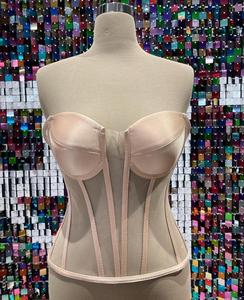 Vintage Women's Overbust Corset Tops Sexy Shapewear Breathable Eco-Friendly Leather for Plus Sizes <b>Tummy</b> <b>Control</b> Medium <b>Control</b> - Product Image 1