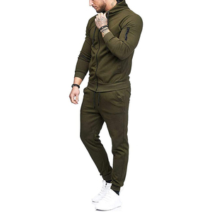 Men's Plus Size Athletic Tracksuit Set Full-<b>Zip</b> <b>Hooded</b> Jacket Sweatpants Breathable Quick-Dry 100% Polyester Lightweight Casual - Product Image 3