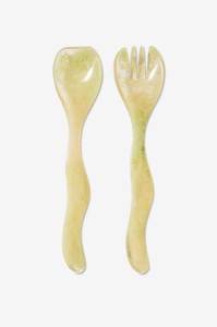 Resin <b>Salad</b> Servers Set Eco-Friendly Dishwasher Safe Manual <b>Salad</b> <b>Tools</b> - Product Image 2