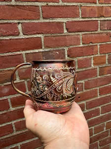 Tasse à bière en cuivre Logo gravé écologique Prix d'usine pour la rentrée des classes - Product Image 5