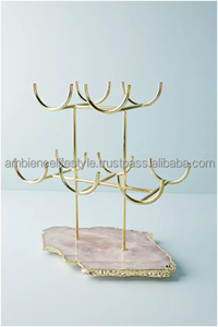 Porte-bouteilles autoportant en métal et fer de qualité exceptionnelle Outils de bar pour décanteurs d'armoire de style de vie ambiant Garde-manger Stockage du vin - Product Image 4