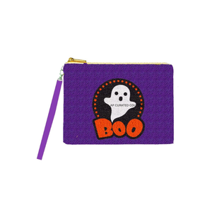 Monedero de Halloween a rayas con calabazas y sombrero de bruja, cartera con cremallera, correa de muñeca, tamaño mini, monedero de cuentas personalizado, moderno - Product Image 2