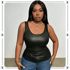 Oferta en Temu: Paquete de 4 camisetas sin mangas negras para mujer, estilo casual y básico para uso diario y estilo urbano. - Product Image 5