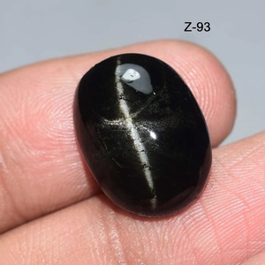 Lot de cabochons ovales en diopside noir à asterisme, pierres précieuses en vrac, agate, vente en gros, grande quantité - Product Image 2