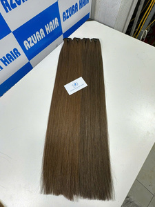 Vente en gros de cheveux humains noirs naturels vietnamiens, cheveux bouclés et ondulés faits à la main, faisceaux de cheveux doux et lisses dans toutes les couleurs - Product Image 3