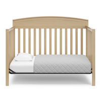 Table à langer Furaka moderne en bois massif, convertible 5-en-1, lit bébé, ensemble de literie, taille personnalisée pour chambre d'enfant