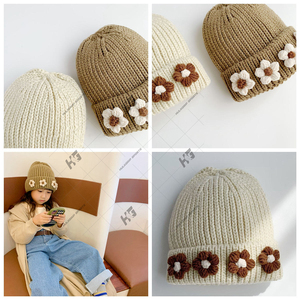 Gorros de Punto Personalizados, Suaves y Cálidos para Bebés, Niños Pequeños, con Bordado de Oso, para Niños y Niñas, Otoño e Invierno - Product Image 4