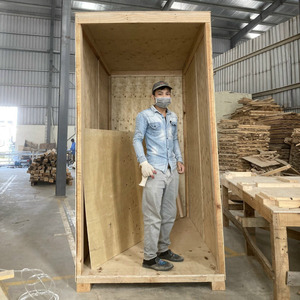 Boîtes d'expédition en contreplaqué solide recyclable de haute qualité, caisses de déménagement, empilables, durables, pliables, en bois, modèle de camion de transport - Product Image 3