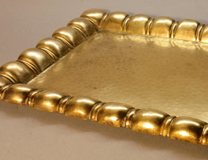 Plateau carré en laiton de haute qualité au design moderne, taille et forme personnalisées, plateau de service rond pour la cuisine, la nourriture et la maison - Product Image 6