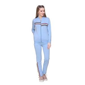 Conjunto Deportivo Casual de Dos Piezas para Mujer, Chaqueta con Cierre y Pantalones Deportivos con Sudadera con Capucha y Top Corto, Precio Económico con Personalización - Product Image 2