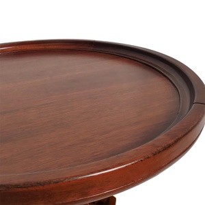 Classic <b>Side</b> <b>Table</b> Made Of Solid Teak Wood <b>High</b> Quality With Chocolate Finish For Indoor Use - Product Image 5