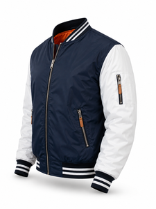 High Quality Wholesale Winter <b>Men's</b> High Street Style Stand Collar Quick Dry Nonwoven 100% Cotton Nylon <b>Suede</b> Zipper Solid - Product Image 3