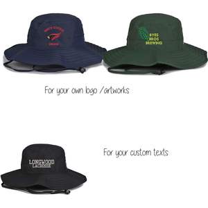 Chapeaux Booney Bucket Unisexe Personnalisés avec Broderie Personnalisée Multicolores - Product Image 2