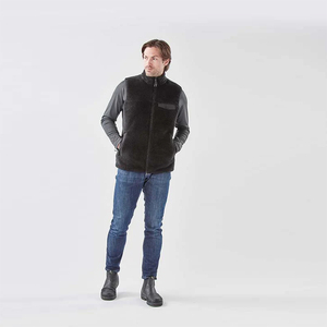 Hot Selling Men's Sherpa Fleece <b>Vests</b> Stand Collar Zipper-Up Sleeveless Winter Wear Windproof Outdoor Hiking Traveling Gilets - Product Image 5