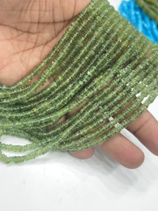 Cuentas de Piedras Preciosas de Alta Calidad para la Elaboración de Joyería, 17 Pulgadas, Apatita Verde Natural, Forma de Neumático Heishi Lisa, Tamaño 6-7 mm - Product Image 5