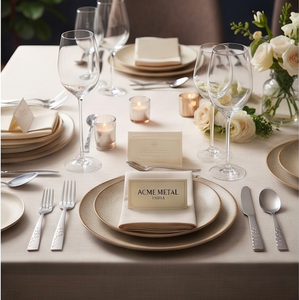 Ensemble de couverts à manche floral élégant en acier inoxydable poli miroir argenté, idéal pour la table à manger à la maison, les fêtes et les restaurants - Product Image 6