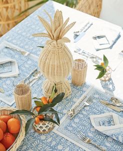 Decoración Rústica de Estilo Boutique para Bodas al Aire Libre, con Piña de Mimbre Tejida y Adorno Tropical de Primera Calidad - Product Image 3