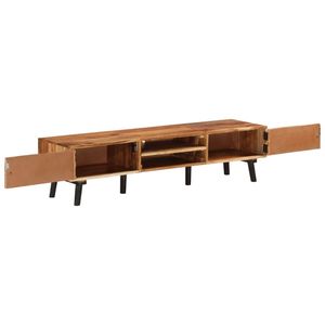 Supporto TV in legno massello di Acacia 57.1 \ "x13.8 \" x13.8 \ "-supporti TV durevoli ed eleganti - Product Image 4