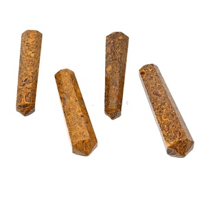 Vente en gros de cristal naturel Quartz Narmada pierre précieuse à double pointe sculptée Style amour Technique de gravure divers - Product Image 5