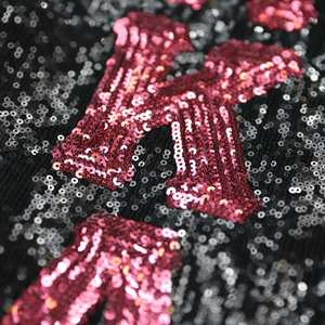 AKA <b>Sequin</b> <b>Jacket</b> Black Pink Sorority Bomber <b>Jacket</b> Glitter Zip Up Women Fashion Statement Party <b>Jacket</b> Stylish Trendy Outfit - Product Image 3