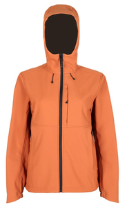 Women's High Quality Waterproof Softshell Jacket for Outdoor Breathable Polyester with Stand Collar and Zipper Closure - Product Image 3