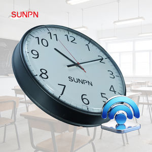 <span class=keywords><strong>Horloge</strong></span> analogique avec synchronisation réseau NTP/WiFi/4G, <span class=keywords><strong>horloge</strong></span> <span class=keywords><strong>murale</strong></span> adaptée aux unités municipales, usines, hôpitaux et écoles. - Product Image 1