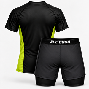 Nuevo Conjunto de Rashguard y Pantalones Cortos de Compresión para Hombre Adulto, Transpirable, para BJJ, MMA, Gimnasio, Entrenamiento, Fitness y Deportes - Product Image 2